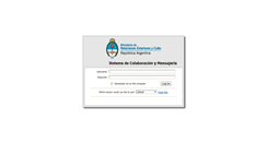 Desktop Screenshot of correo.mrecic.gov.ar
