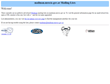 Tablet Screenshot of mailman.mrecic.gov.ar