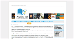 Desktop Screenshot of programa-sur.mrecic.gov.ar