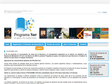 Tablet Screenshot of programa-sur.mrecic.gov.ar