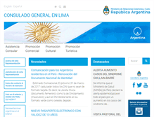 Tablet Screenshot of clima.mrecic.gov.ar