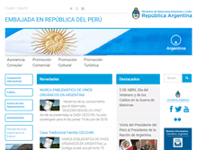 Tablet Screenshot of eperu.mrecic.gov.ar